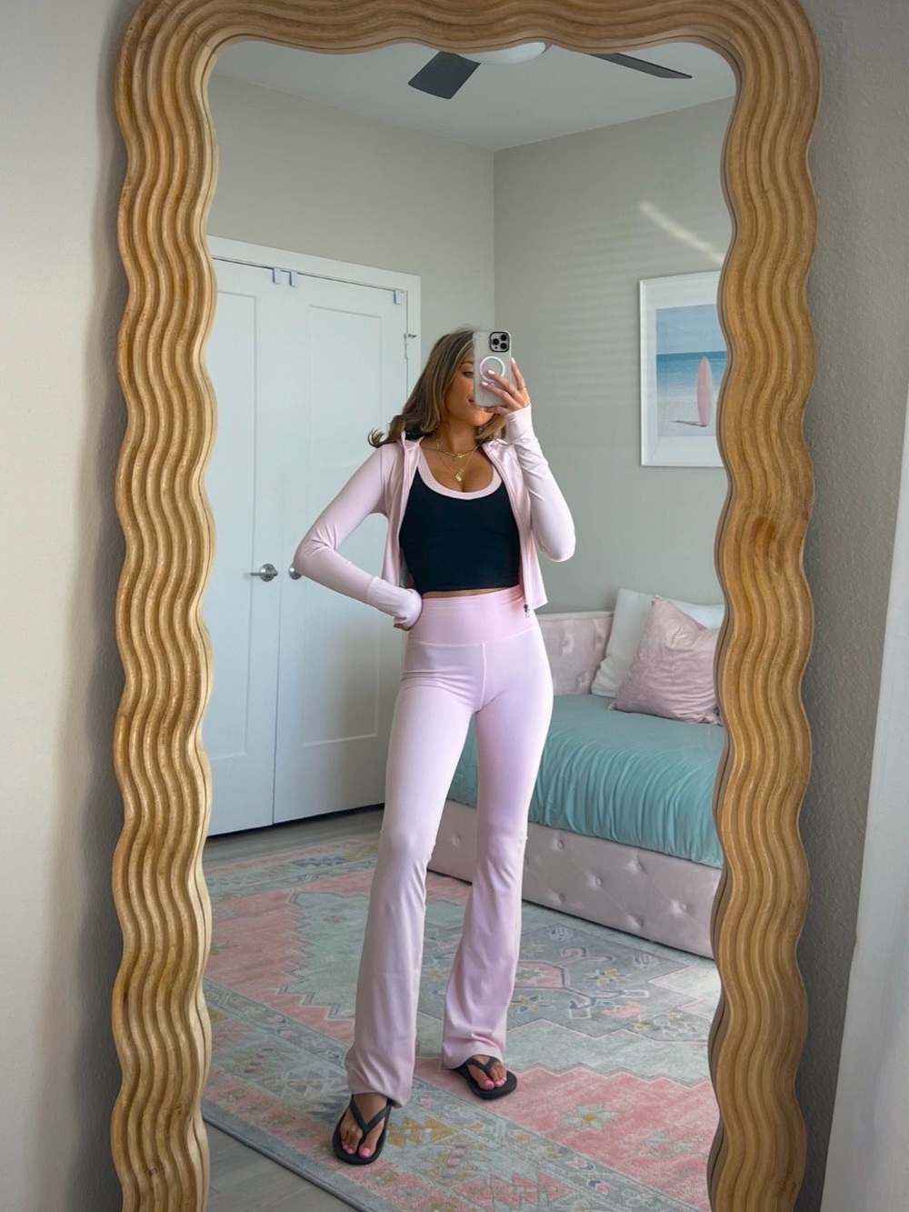 Gilly hicks layered workout top